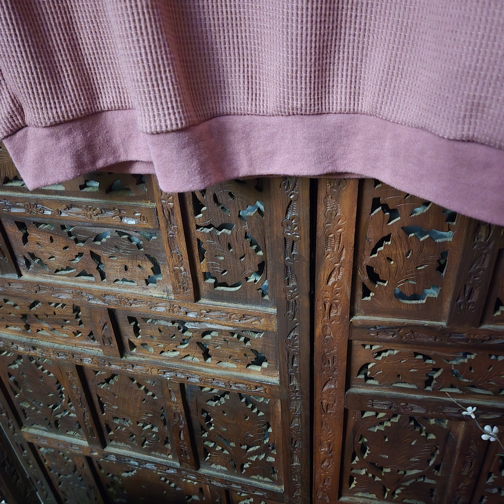 Women's Mauve Waffle Knit Lounge Set - Picture 6 of 10